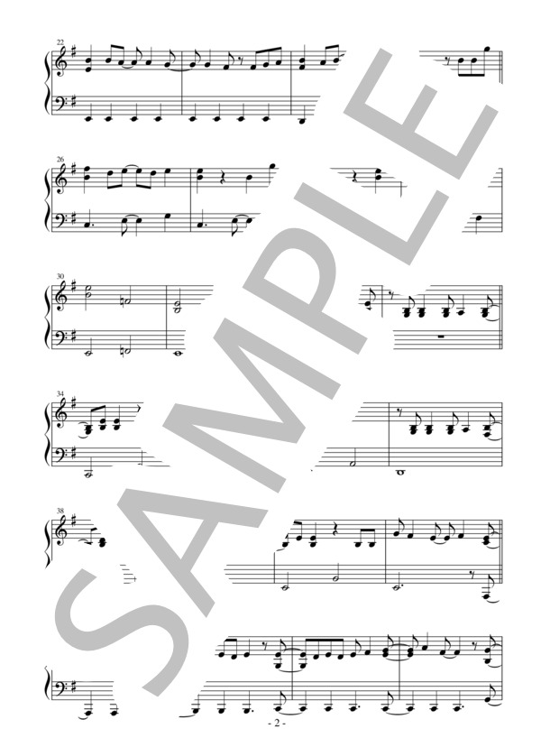 【かんたんピアノ】天秤-Libra- TVアニメ「白猫プロジェクト ZERO CHRONICLE」オープニングテーマ (西川 貴教) / ピアノソロ 初〜中級 - サンプル譜面 2/4