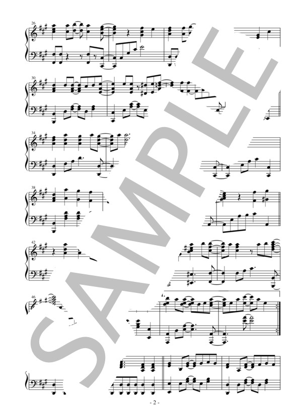 【エクセレントピアノ】ダイヤモンドの純度 TVアニメ「やはり俺の青春ラブコメはまちがっている。完」エンディングテーマ (黒須 克彦) / ピアノソロ 上級 - サンプル譜面 2/3