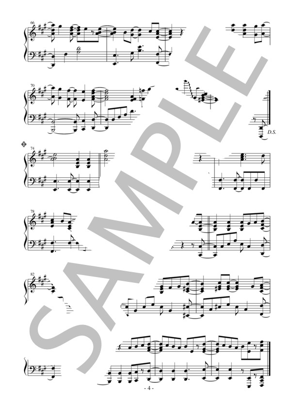 【エクセレントピアノ】SPARK-AGAIN TVアニメ「炎炎ノ消防隊 弐ノ章」オープニングテーマ (Aimer) / ピアノソロ 上級 - サンプル譜面 4/4