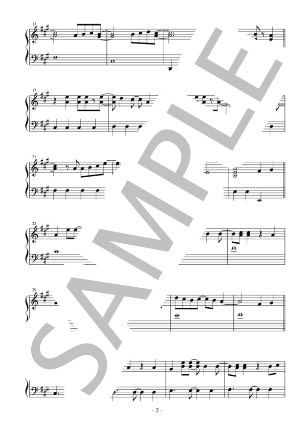 【かんたんピアノ】SPARK-AGAIN TVアニメ「炎炎ノ消防隊 弐ノ章」オープニングテーマ (Aimer) / ピアノソロ 初〜中級 - サンプル譜面 2/4