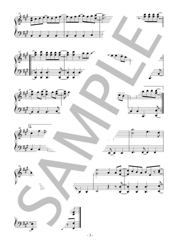 【かんたんピアノ】SPARK-AGAIN TVアニメ「炎炎ノ消防隊 弐ノ章」オープニングテーマ (Aimer) / ピアノソロ 初〜中級 - サンプル譜面 3/4