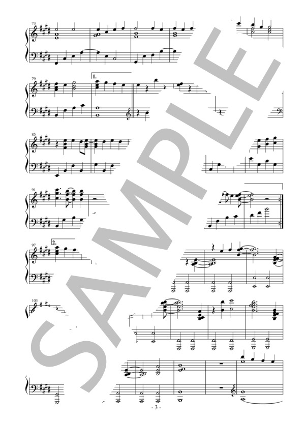 【エクセレントピアノ】リテラチュア TVアニメ「魔女の旅々」オープニングテーマ (上田 麗奈) / ピアノソロ 上級 - サンプル譜面 3/4