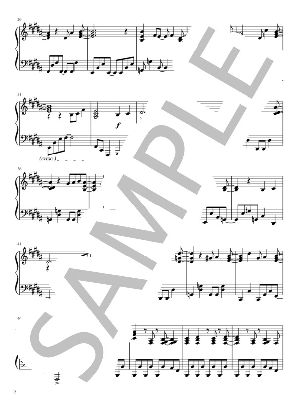 閃光少女 (東京事変) / ピアノソロ 中級 - サンプル譜面 2/5