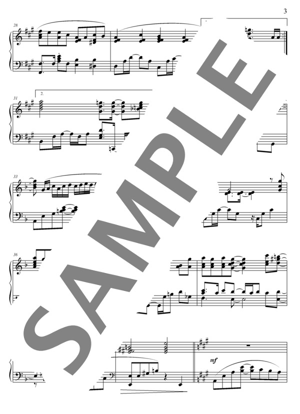 めざせポケモンマスター (松本 梨香) / ピアノソロ 上級 - サンプル譜面 3/5