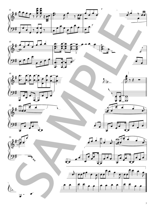 WONDERLAND GIRL (Pastel＊Palettes) / ピアノソロ 中級 - サンプル譜面 3/3