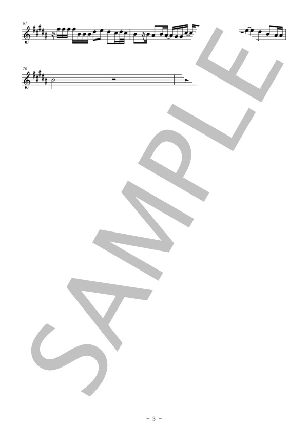 Story(メロディー譜:アルトサックス） (AI) / 中〜上級 - サンプル譜面 3/3