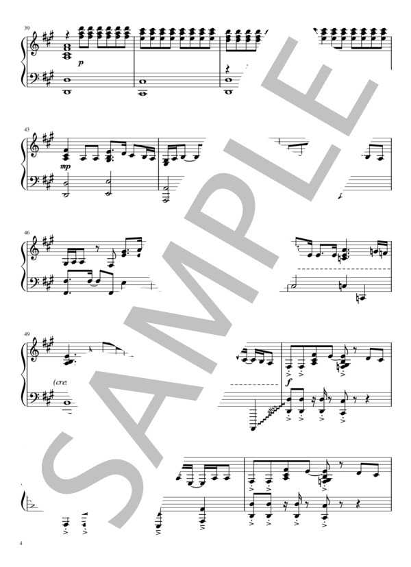 I love... (Official髭男dism) / ピアノソロ 上級 - サンプル譜面 4/5