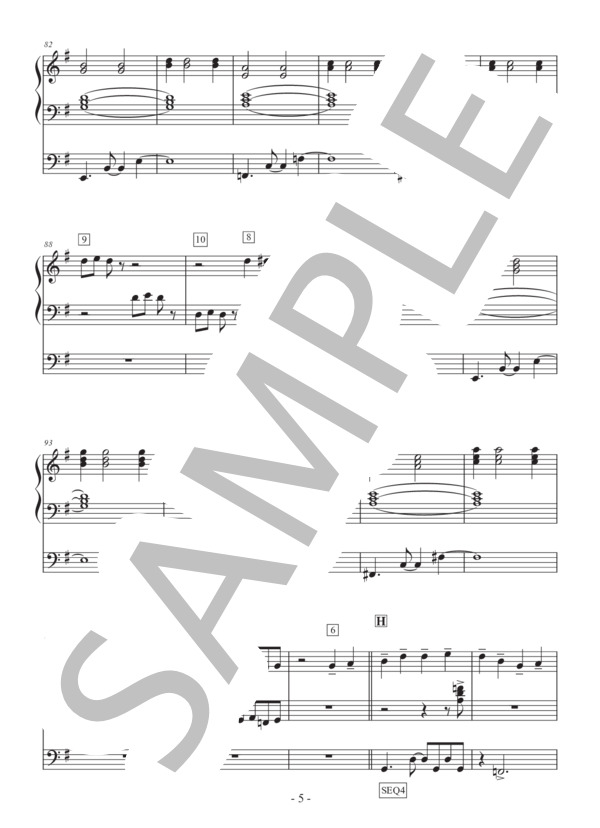 おおスザンナ (スティーブン・フォスター) / 電子オルガンソロ 中級 - サンプル譜面 5/5