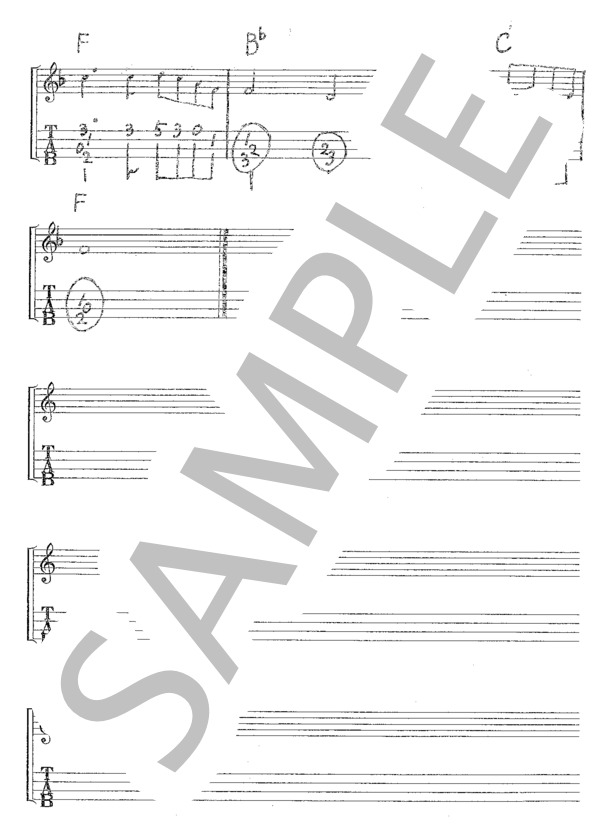 いつくしみ深き (チャールズ クローザット・コンバース) / ウクレレソロ 入門 - サンプル譜面 2/2