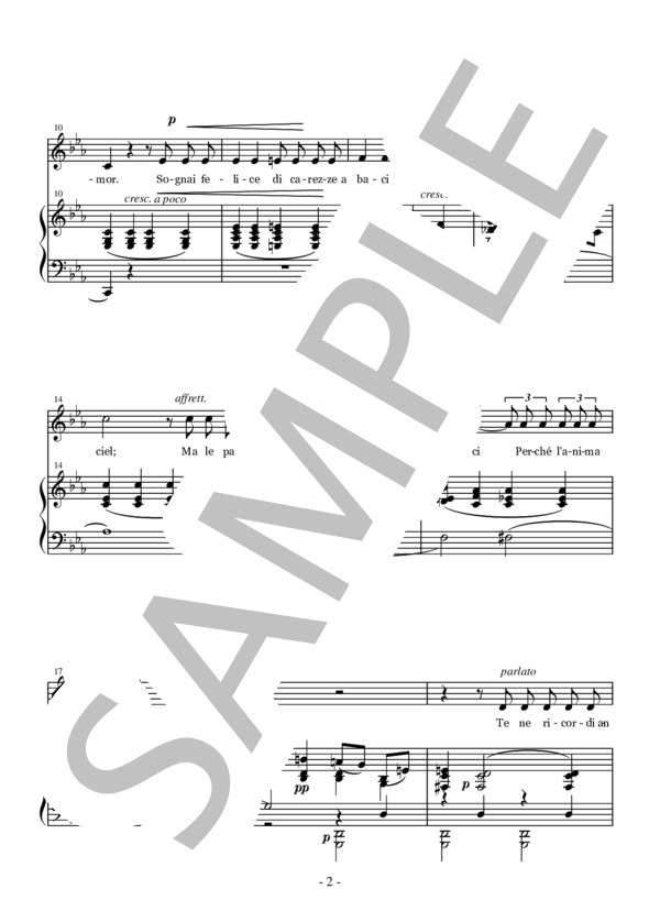 F.トスティ 君なんかもう！ ハ短調 (フランチェスコ・トスティ) / アンサンブルピアノ＋歌 中級 - サンプル譜面 2/5