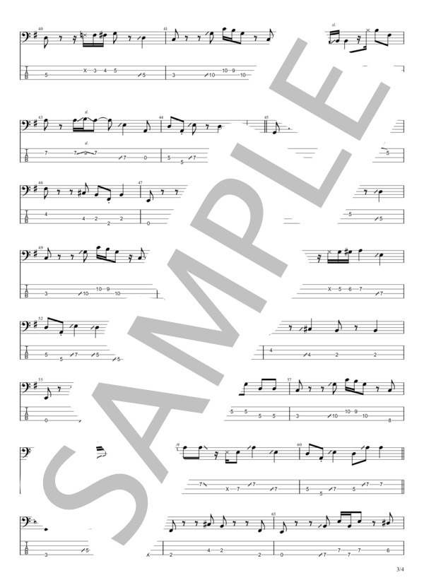 楽譜】MOOD / LUCKY TAPES (エレキベース / 中級) - Piascore 楽譜ストア