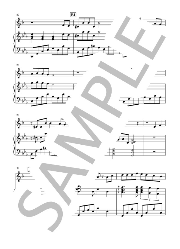 風の通り道(B♭Cl+piano) (久石 譲) / クラリネット 中〜上級 - サンプル譜面 3/5