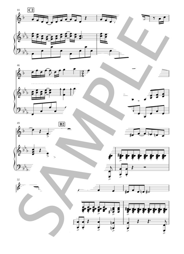 風の通り道(B♭Cl+piano) (久石 譲) / クラリネット 中〜上級 - サンプル譜面 5/5