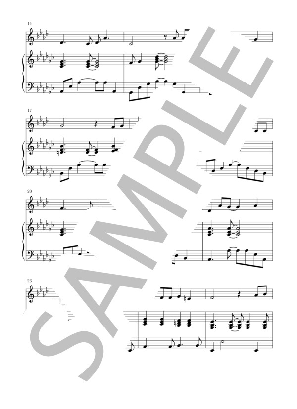 君をのせて(B♭Cl+piano) (井上 あずみ) / クラリネット 中〜上級 - サンプル譜面 2/5