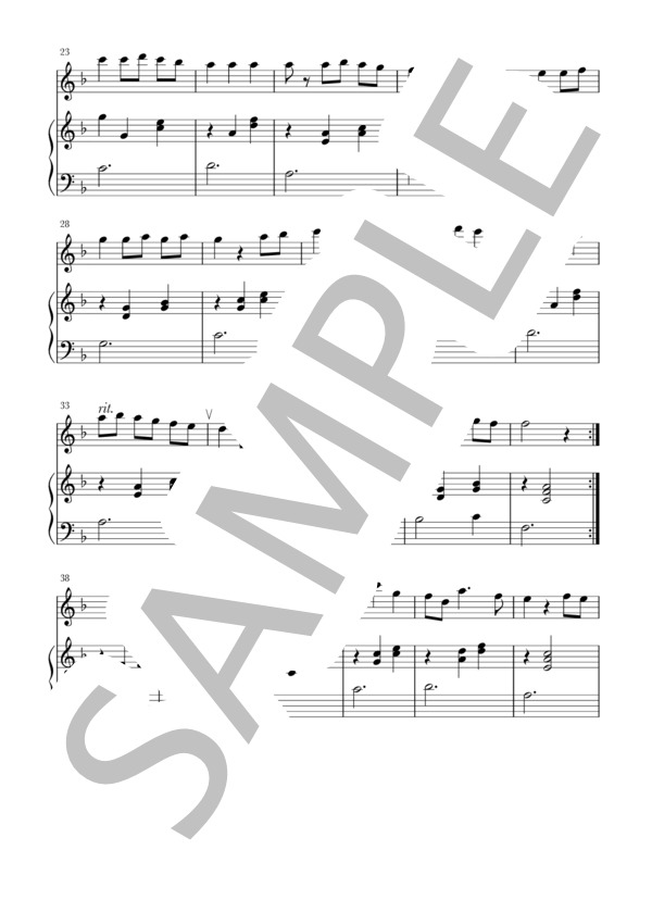 いつも何度でも(Fl+piano) (木村 弓) / フルート 入門〜初級 - サンプル譜面 2/4