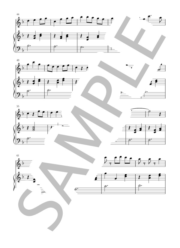 いつも何度でも(Fl+piano) (木村 弓) / フルート 入門〜初級 - サンプル譜面 3/4