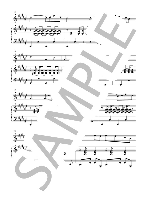 やさしさに包まれたなら(Fl / Ob+piano) (荒井 由実) / アンサンブルピアノ＋他楽器 初〜中級 - サンプル譜面 2/5