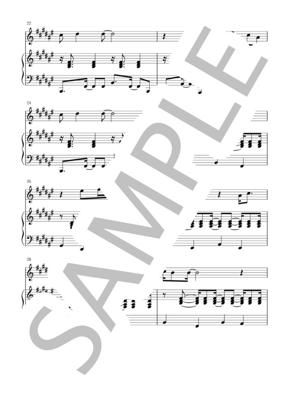 やさしさに包まれたなら(Fl / Ob+piano) (荒井 由実) / アンサンブルピアノ＋他楽器 初〜中級 - サンプル譜面 3/5