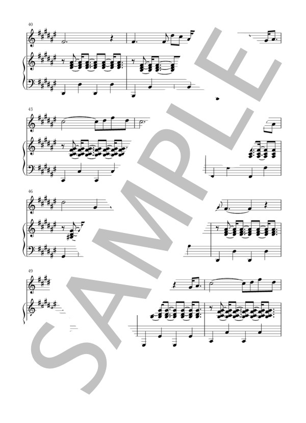 やさしさに包まれたなら(Fl / Ob+piano) (荒井 由実) / アンサンブルピアノ＋他楽器 初〜中級 - サンプル譜面 5/5