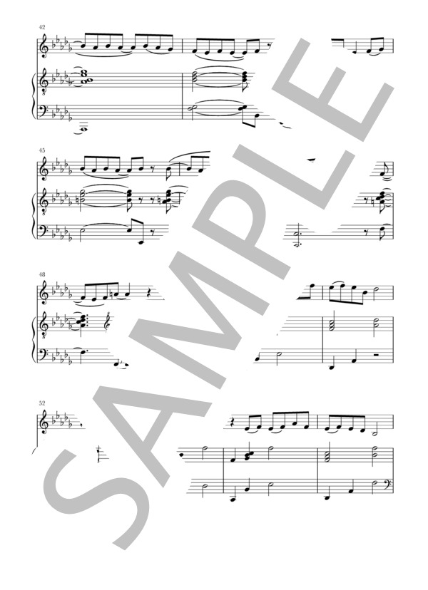 テーマ / 戦場のメリークリスマス(Ob+piano) (坂本 龍一) / オーボエ 中〜上級 - サンプル譜面 4/5