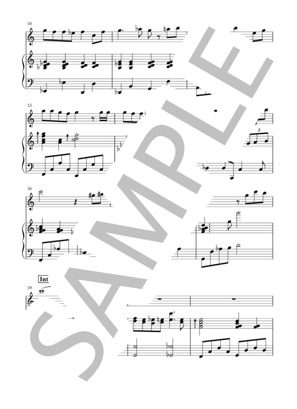 いのちの名前(Fl+piano) (久石 譲) / フルート 初〜中級 - サンプル譜面 5/5