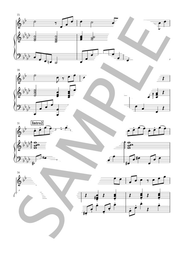 アシタカセッ記(Cl+piano) (久石 譲) / クラリネット 初〜中級 - サンプル譜面 3/5