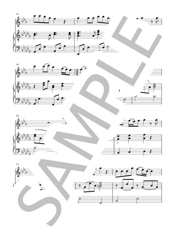 テルーの唄(B♭Cl+piano) (手嶌 葵) / クラリネット 初〜中級 - サンプル譜面 4/5