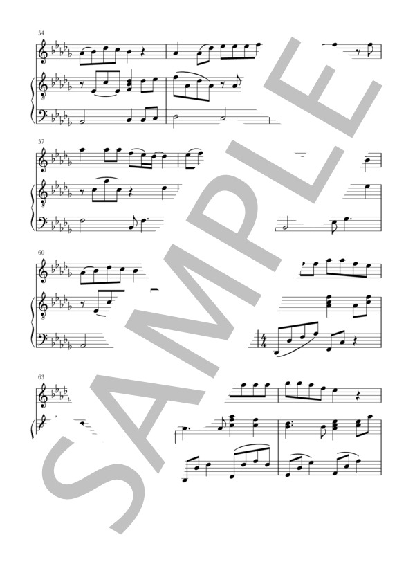 テルーの唄(Fl / Ob / Vn+piano) (手嶌 葵) / アンサンブルピアノ＋他楽器 初〜中級 - サンプル譜面 5/5