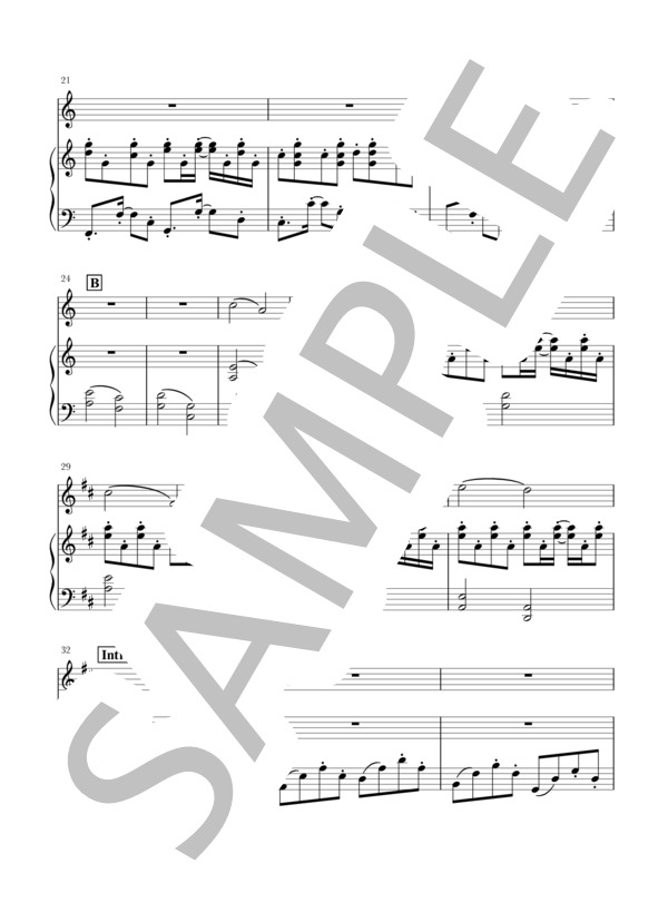 SUMMER(Ob+piano)スコア＆パート (久石 譲) / オーボエ 初〜中級 - サンプル譜面 3/5