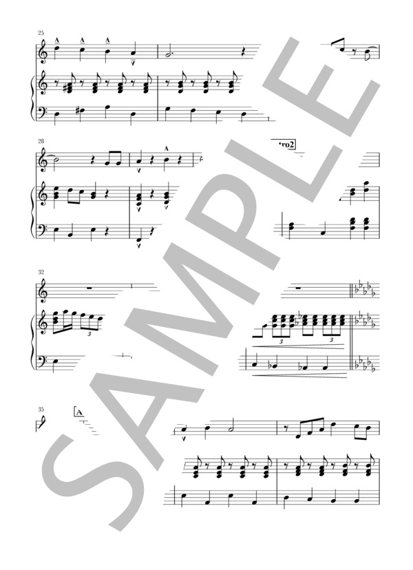 さんぽ(Ob+piano) (井上 あずみ) / オーボエ 初〜中級 - サンプル譜面 3/5