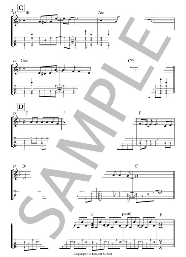 楽譜 クリスマス イブ 山下 達郎 ウクレレソロ 入門 初級 Piascore 楽譜ストア