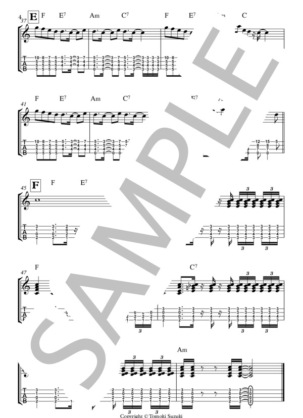 丸の内サディスティック (椎名 林檎) / ウクレレソロ 中〜上級 - サンプル譜面 4/4