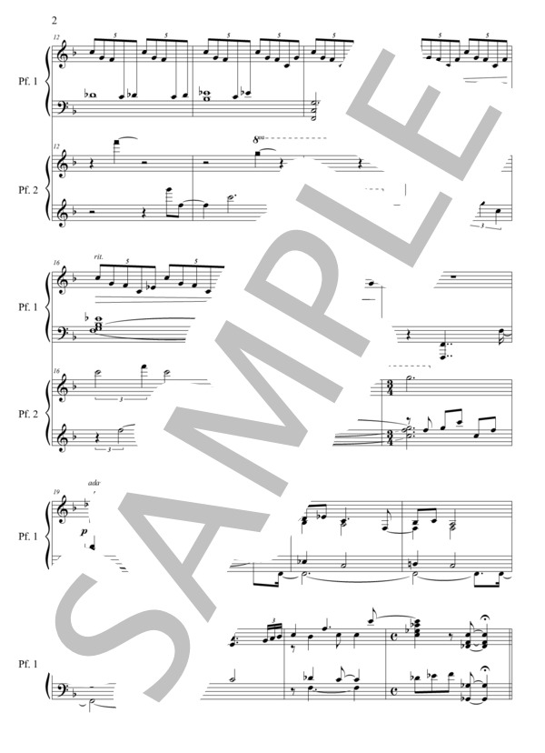 楽譜】トロイメライ / ロベルト・シューマン (ピアノ2台4手 / 上級