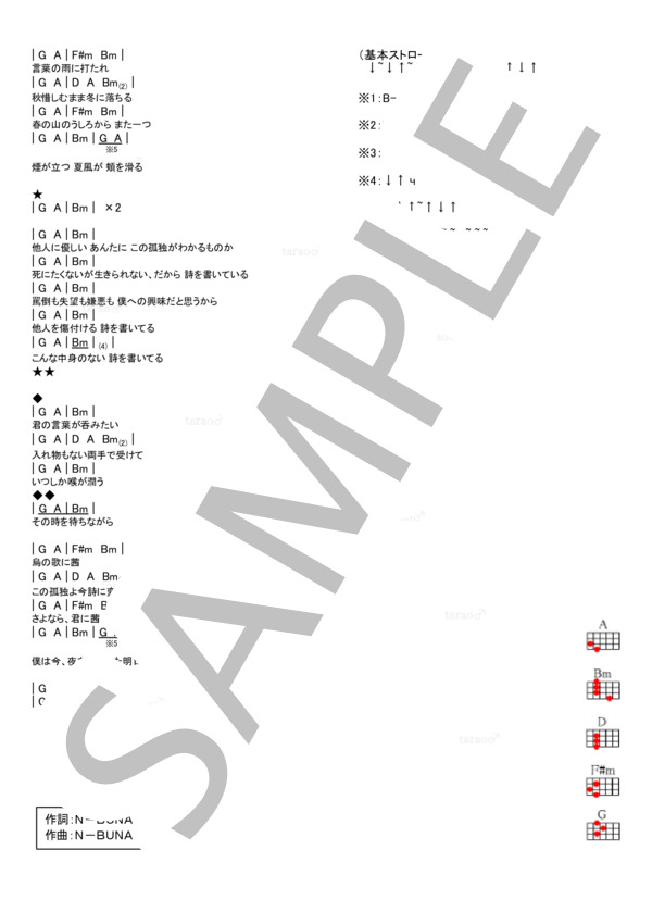 楽譜 思想犯 ヨルシカ ウクレレ弾き語り 入門 初級 Piascore 楽譜ストア