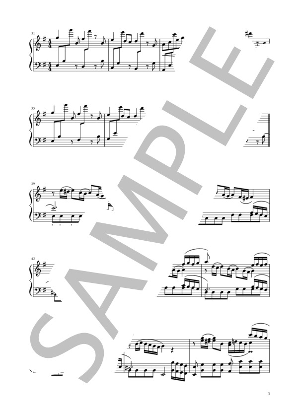 海の見える街 (久石 譲) / ピアノソロ 中〜上級 - サンプル譜面 3/5