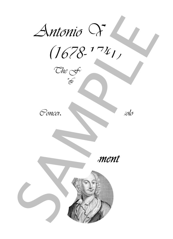 ヴィヴァルディ「四季」より「秋」第1楽章 (アントニオ・ヴィヴァルディ) / ピアノソロ 上級 - サンプル譜面 1/5