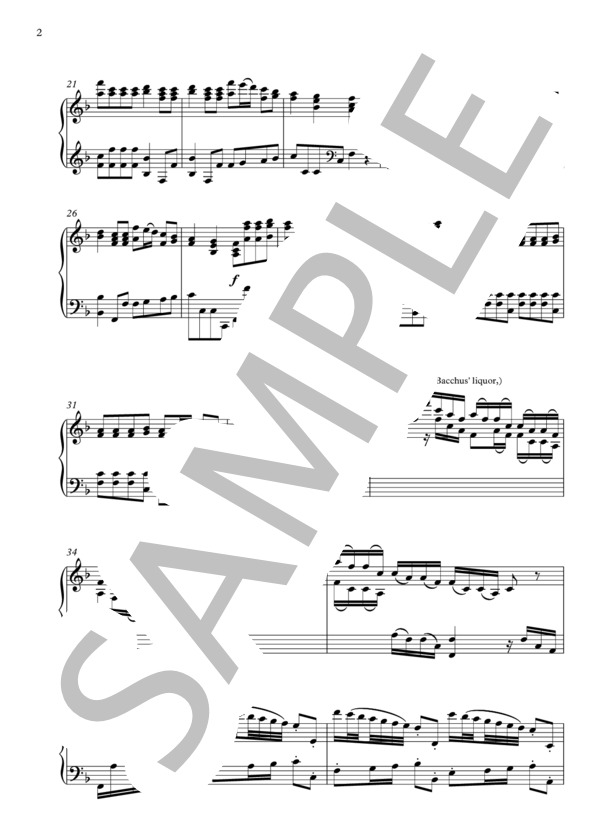 ヴィヴァルディ「四季」より「秋」第1楽章 (アントニオ・ヴィヴァルディ) / ピアノソロ 上級 - サンプル譜面 3/5