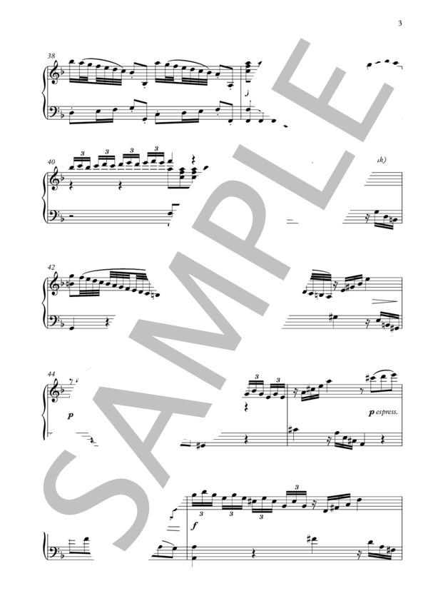 ヴィヴァルディ「四季」より「秋」第1楽章 (アントニオ・ヴィヴァルディ) / ピアノソロ 上級 - サンプル譜面 4/5