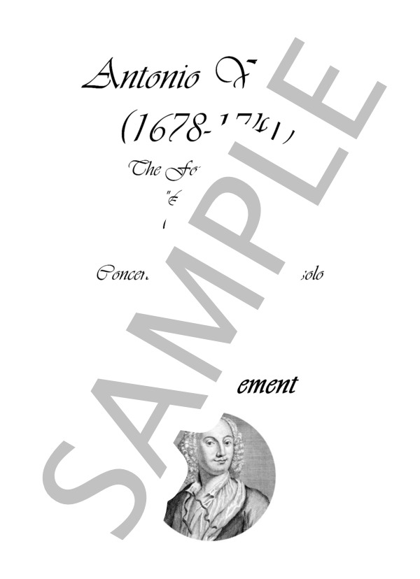 ヴィヴァルディ「四季」より「夏」第2楽章 (アントニオ・ヴィヴァルディ) / ピアノソロ 上級 - サンプル譜面 1/3