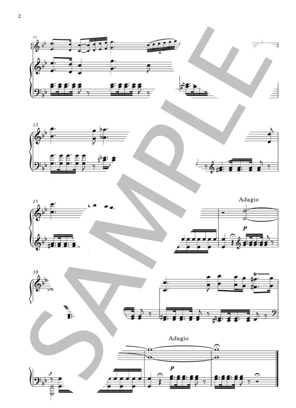 ヴィヴァルディ「四季」より「夏」第2楽章 (アントニオ・ヴィヴァルディ) / ピアノソロ 上級 - サンプル譜面 3/3