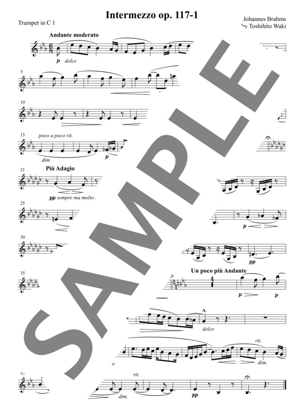 間奏曲 op. 117-1 (ヨハネス・ブラームス) / アンサンブル金管 上級 - サンプル譜面 3/5