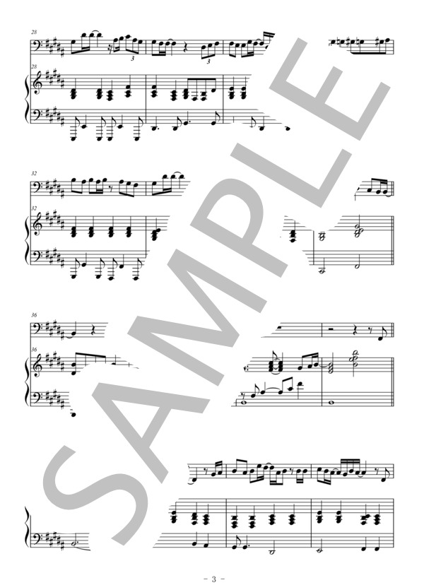 雪の華（ユーフォニアム＆ピアノ伴奏） (中島 美嘉) / 上級 - サンプル譜面 3/5