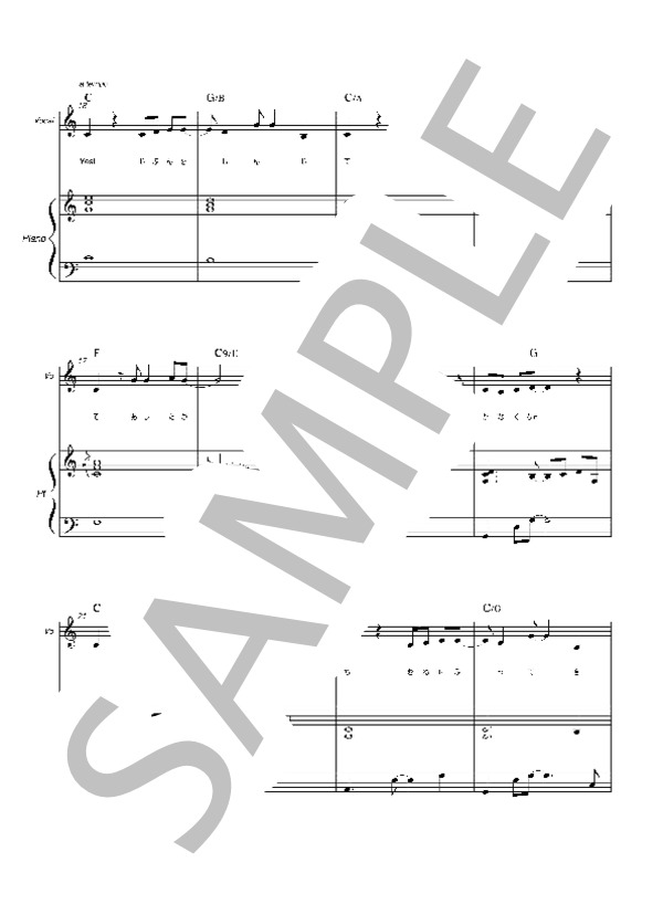 ユメノトビラ（弾き語り：桜内梨子 Full size)【メロディー・ピアノ】 (桜内 梨子) / ピアノ弾き語り 初〜中級 - サンプル譜面 2/5