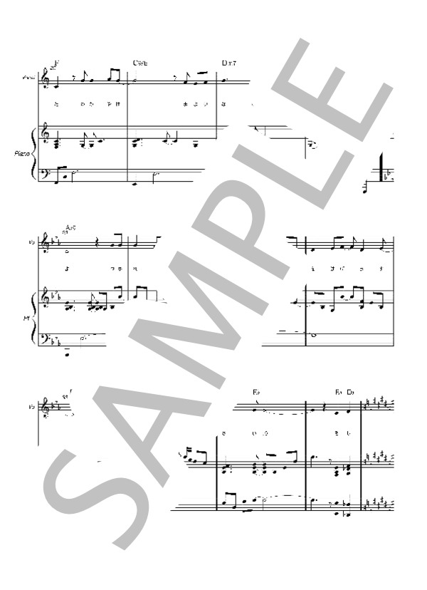 ユメノトビラ（弾き語り：桜内梨子 Full size)【メロディー・ピアノ】 (桜内 梨子) / ピアノ弾き語り 初〜中級 - サンプル譜面 3/5